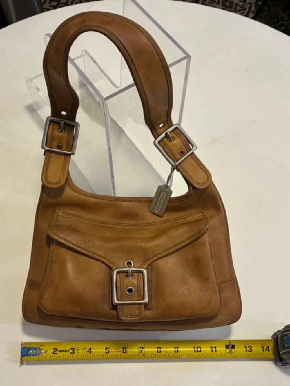 Vintage Coach Legacy Buckle Pocket Hobo (Style 9340)